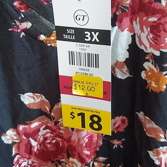 Lily Morgan top nwt 3x - Picture 2 of 5